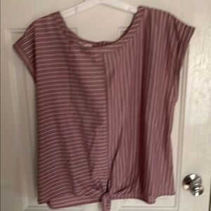 Maurices Striped Mauve Women's Top
